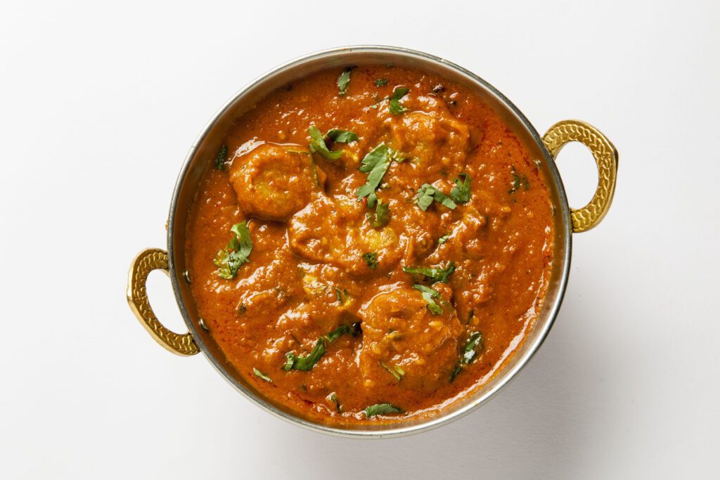hot curry, shrimp